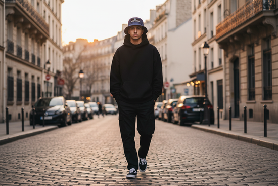 Bob 100KAGNE porté dans une rue parisienne