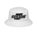 100KAGNE Logo Bucket Hat — Retro Grunge Patch Streetwear Accessory