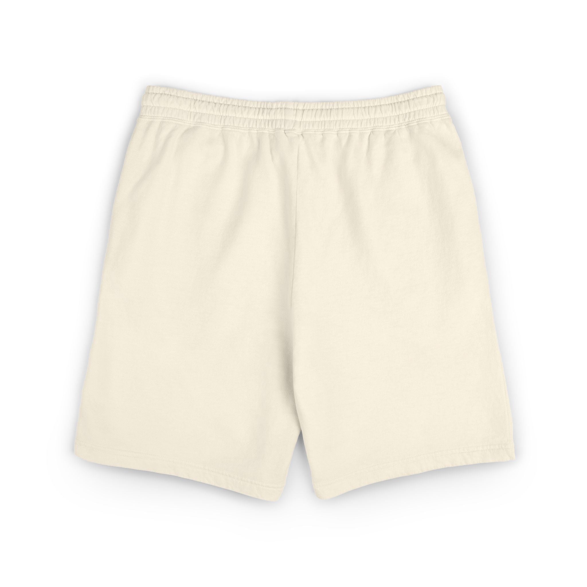 Lightweight Fleece Sweat Shorts with '100KAGNE' Patch — Garment-Dyed Casual Lounge Shorts