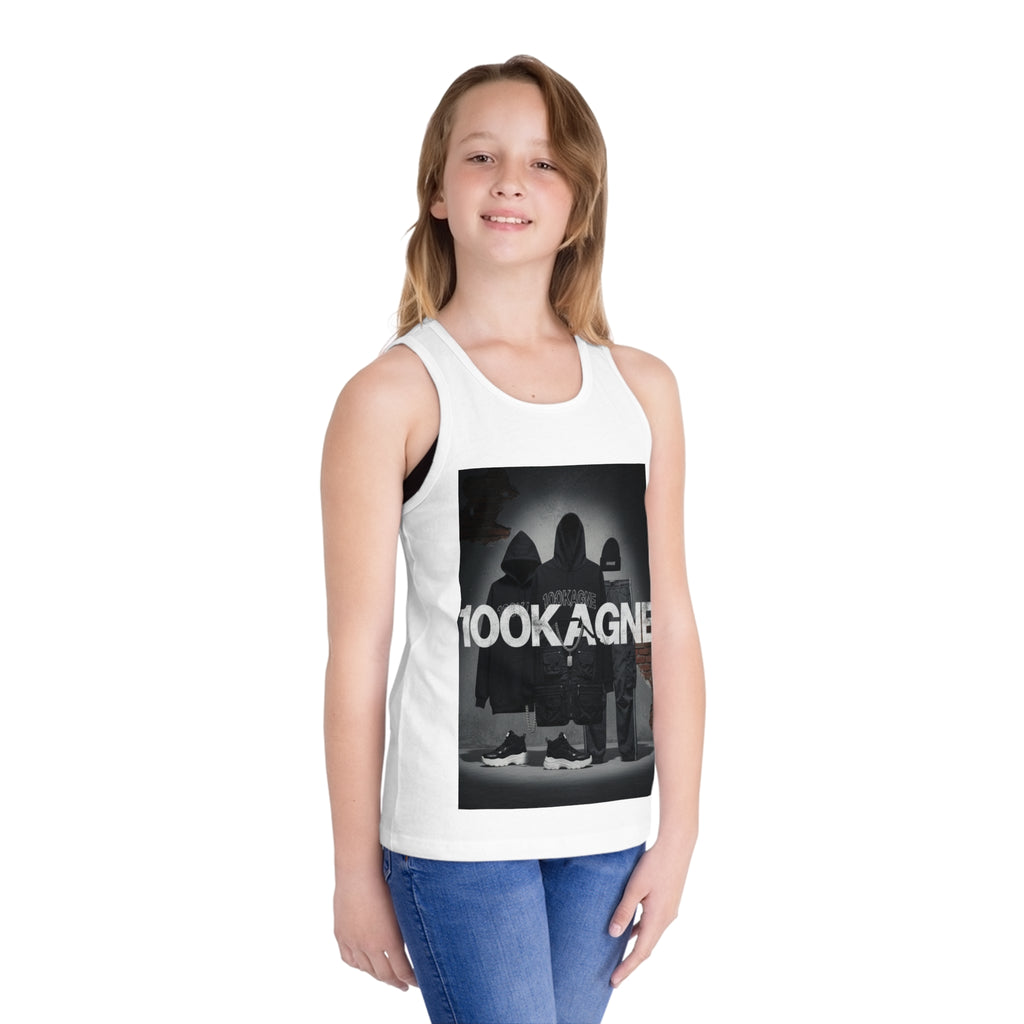 Kid's Tank Top — 100kagne Streetwear Graphic Kids Jersey Tank