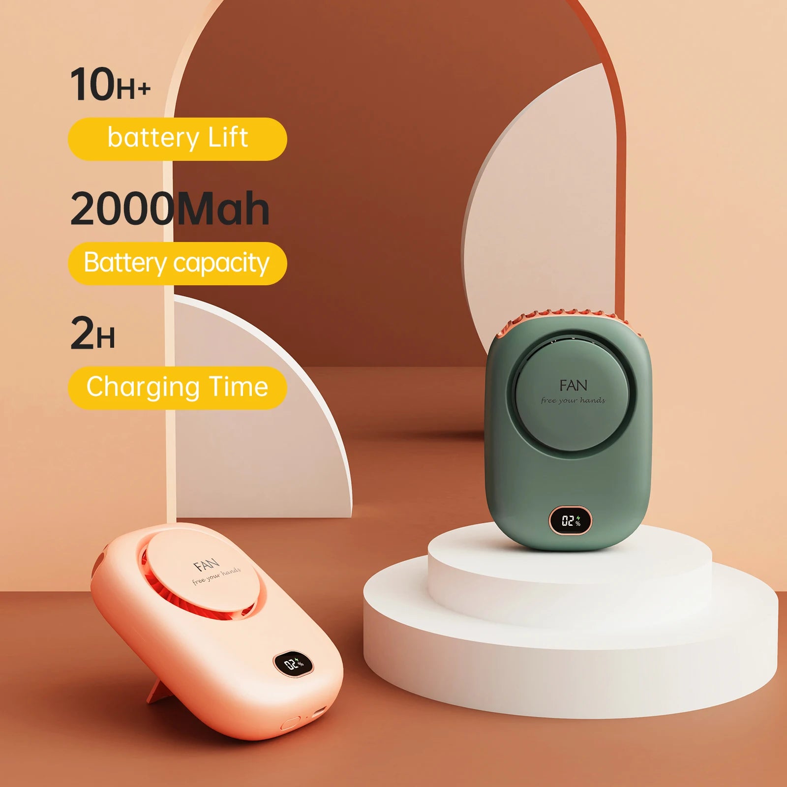 Ventilateur Tour de Cou Sans Lames Rechargeable