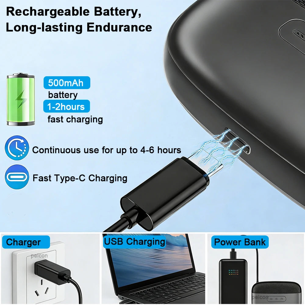 Coupe-Ongles Électrique Rechargeable avec Lumière LED